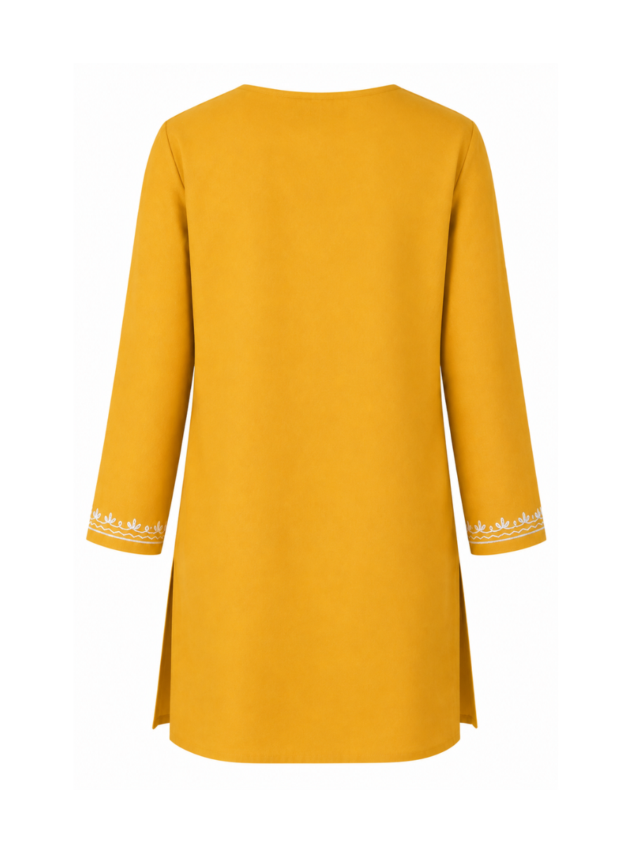 Noor : Aari embroidery summer kurti | Gold